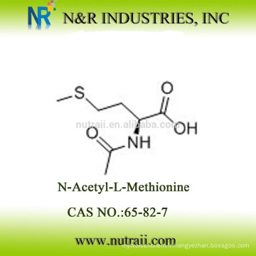 Fournisseur d&#39;acides aminés fiables N-Acétyl-L-méthionine N ° CAS: 65-82-7